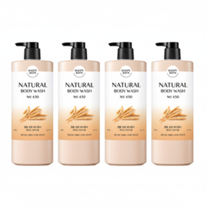 แฮปปี้ บาธ เรียลลี่ เจนเทิล ครีมอาบน้ำ กลิ่นเบบี้พาวเดอร์ ขนาด 900 กรัม แพ็ค 4 ขวด สูตรน้ำ ลดราคา - Product Image 1