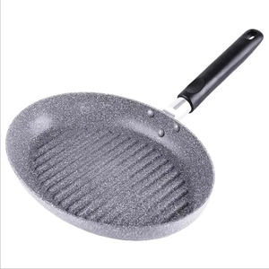 Vente chaude En Aluminium <span class=keywords><strong>Pas</strong></span> <span class=keywords><strong>Cher</strong></span> Poêle À Frire En Marbre Antiadhésif Poêle Poisson Granit Revêtement Émissions De Télévision En Aluminium Ustensiles De Cuisine Poêle À Frire Ronde EN GROS - Product Image 4