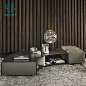 Table basse contemporaine en bois d'ardoise Tiroir de rangement multifonctionnel pour magazines pour la maison Salon Salle à manger Commande minimum 2 pièces - Product Image 4