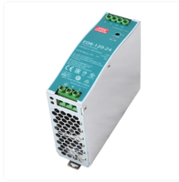 Alimentation électrique à découpage industrielle MW NDR EDR de type rail DIN, sortie simple groupe 24V5A, 75/120/150/240W DC24V