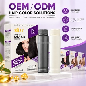 Crema colorante <span class=keywords><strong>per</strong></span> <span class=keywords><strong>capelli</strong></span> SILU OEM ODM 30ml x 2, tinta <span class=keywords><strong>per</strong></span> <span class=keywords><strong>capelli</strong></span> nera e castana a lunga durata <span class=keywords><strong>per</strong></span> vendita all'ingrosso <span class=keywords><strong>per</strong></span> saloni - Product Image 2