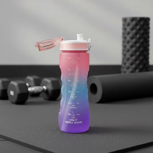 Botella de Agua de Plástico Portátil para Viajes al Aire Libre, Gimnasio, Fitness, Botellas de Agua Deportivas de Plástico con Logotipo Personalizado - Product Image 3