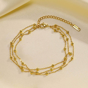 G2213 venta al por mayor <span class=keywords><strong>Tobilleras</strong></span> de acero inoxidable IP chapado en oro encanto de acero inoxidable mariposa mujeres joyería de moda <span class=keywords><strong>tobilleras</strong></span> - Product Image 6