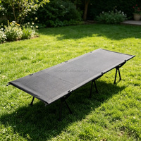 Lit de camping pliant ultra-léger et portable, réglable en hauteur, pour le camping, les voyages, le bureau ou la pause déjeuner – Vente chaude