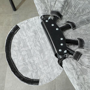 AJUNION-Chaise Suspendue avec Cadre en Acier, <span class=keywords><strong>Oeuf</strong></span>, Chaise à Bascule Pliable avec Porte-Gobelet Inclus - Product Image 5