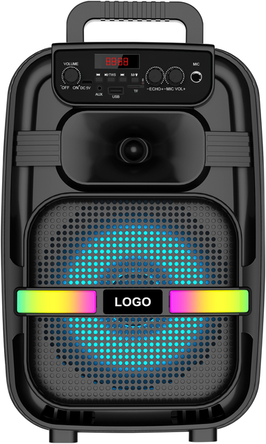 2026 Hot Selling ABS-8103 8 Inch Portable BT Speaker with RGB Lighting / TWS / Handle