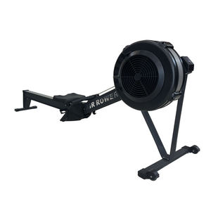 Black Air <b>Rowing</b> <b>Machine</b> Adjustable Resistance <b>Foldable</b> Steel Frame Row Ergometer for Home Gym Commercial Use - Product Image 1