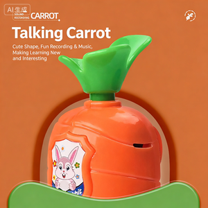 Bolígrafo <span class=keywords><strong>de</strong></span> plástico con <span class=keywords><strong>grabador</strong></span> <span class=keywords><strong>de</strong></span> zanahoria para niños, con grabación <span class=keywords><strong>de</strong></span> 60 segundos, diseño <span class=keywords><strong>de</strong></span> vegetales para el aprendizaje <span class=keywords><strong>de</strong></span> niños <span class=keywords><strong>de</strong></span> 5 a 7 años - Product Image 3