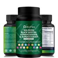 Complément Herbal Tout-en-un à Marque Blanche OEM : Capsules de Mousse de Mer Irlandaise, Fucus et Bardane avec Vitamines C et D3