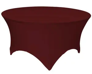 New design stretch round table cloth cover cocktail spandex table cover linens elastic tablecloth