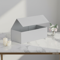 Boîte Cadeau d'Emballage Personnalisée Écologique en Papier Kraft Mat Réutilisable pour Beignets et Biscuits, Portable Auto-Montante avec Doublure Éponge Pliable
