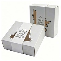 Boîte à biscuits en gros pour boulangerie avec fenêtre, en carton alimentaire, imprimée sur mesure avec logo à l'encre de soja, pour bonbons et desserts