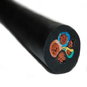 H07rn-F/h05rn-f bakır kablo Epr yalıtımlı yağ direnci esnek elektrikli kauçuk kablo