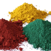 Besi oksida merah 190 warna bata semen Terrazzo beton lapisan cat dengan besi oksida pigmen