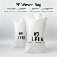 Sac tissé en PP 10kg 25kg 100kg, sac en polypropylène laminé imperméable avec impression offset pour l'emballage des céréales, du maïs et des aliments pour animaux agricoles