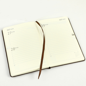 <span class=keywords><strong>Agenda</strong></span> Ejecutiva de Cuero 2027 al por Mayor, Planificador Premium de Cuero PU A5, Diario de Oficina 2027 en Español e Inglés - Product Image 6