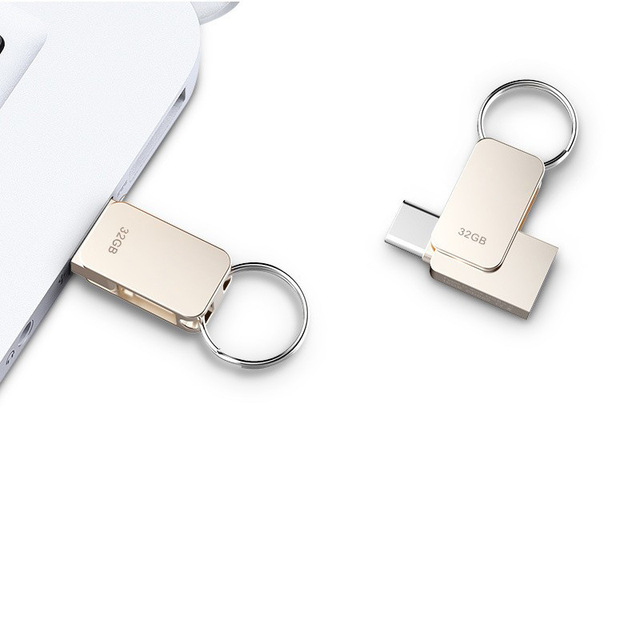 Best Selling Mini Metal Type C Usb Flash Drive 2GB 4GB 8GB 16GB 32GB 64GB Custom Logo Type C Usb Storage Stick for Smart Phone