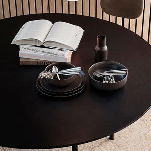 Kleine MOQ Chaozhou Fabrik Direkt verkauf günstigen Preis braune Farbe Porzellan Keramik Porzellan Teller Teller Geschirr - Product Image 6