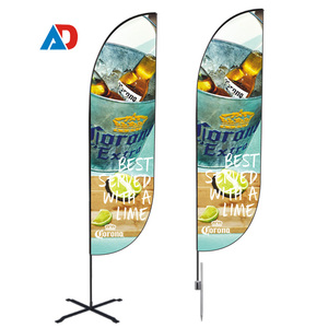Trade Storefront Teardrop Flag Mockup Business Feather Flags Custom Beach Flag Pole for Event Advertising Open Marketing Display