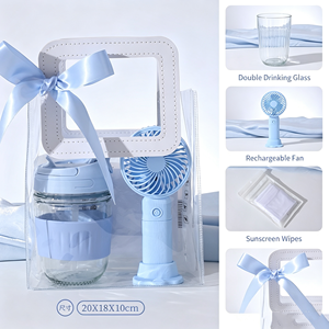 Bridal Shower Guest <strong>Gift</strong> Set Custom Combo Clear Window Handbag Personalized Logo Ladies Self Care <strong>Wedding</strong> <strong>Gift</strong> <strong>Hamper</strong> - Product Image 5