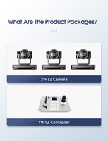 Sistema de Videoconferencia Luckimage IP POE PTZ con Cámara 4K para Transmisión en Vivo, SDI, RJ45, LAN, NDI, IA, Seguimiento Automático y Zoom 20x