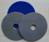 Disque de ponçage flexible électroplaqué à dos adhésif, grain 40 # -3000 #   Support en tissu 80-230 mm pour verre