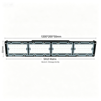 Luz Lineal LED Blanca de Aluminio de 150W con Garantía de 3 Años, Ángulo Ajustable de 90 Grados, IP65, 4 pies, Regulable, para Estadios Deportivos