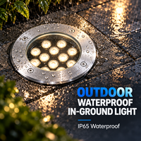Projecteurs LED encastrés extérieurs étanches IP65 pour l'éclairage de jardins, allées, pelouses et voies de circulation