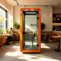 Cabine téléphonique insonorisée modulaire, cabine de réunion portable, cabine acoustique silencieuse avec cadre en aluminium pour salon, bureau, travail