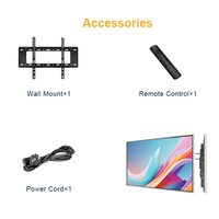 32, 43, 49, 55, 65-дюймовые 4K LCD-экраны для настенного монтажа, цифровые рекламные дисплеи и меню-борды для розничных магазинов