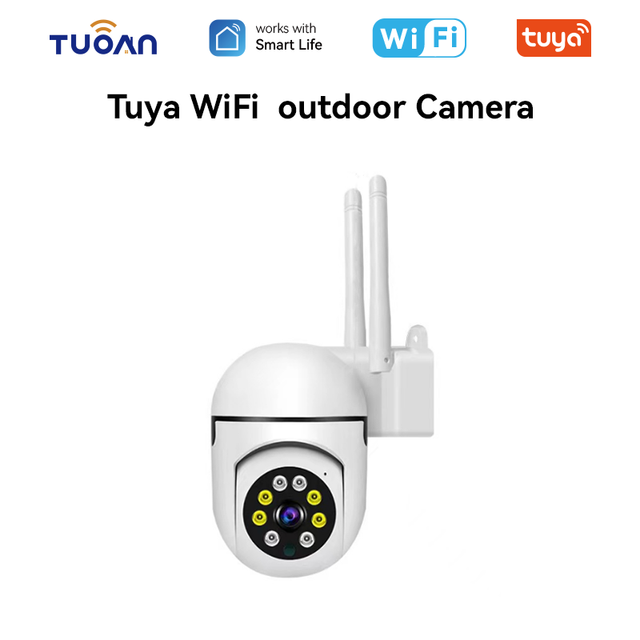 TUOAN Tuya Smart Security Camera 2MP 4MP IR Night Vision Motion Sound Detect Alarm Push 5V Power Included