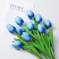 Bouquet de mini-tulipes artificielles les plus vendues, toucher réel PU, pour mariage, colorées et festives pour Noël ou la Saint-Valentin