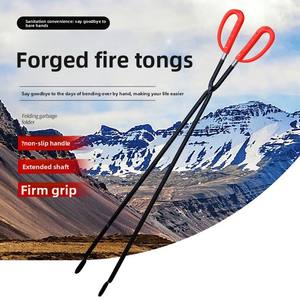 <span class=keywords><strong>Pince</strong></span> à <span class=keywords><strong>charbon</strong></span> à long manche pour briquettes, déchets, poêle à <span class=keywords><strong>charbon</strong></span> domestique et <span class=keywords><strong>barbecue</strong></span> - Product Image 1