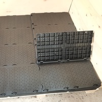 Baldosas de Plástico Encajables Portátiles para Protección Temporal del Césped, para Eventos al Aire Libre, Bodas y Carpas