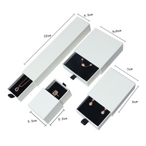 Caja de Papel para Joyería, Caja de Papel al por Mayor con Logotipo Impreso Personalizado, Caja de Papel Roja con Cajón para Regalo - Product Image 2