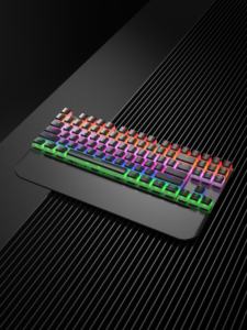 OEM <strong>Factory</strong> Custom 75% Wired Mechanical Gaming <strong>Keyboard</strong> with RGB LED 87 Keys &amp; <strong>Wrist</strong> <strong>Rest</strong> USB Interface Plastic Material - Product Image 4