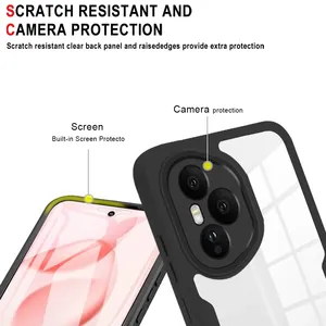 <span class=keywords><strong>Coque</strong></span> complète 360 ° pour Honor 400 Pro Lite Film de protection d'écran Silicone de luxe antichoc couverture arrière de téléphone dur Honor 400 Pro - Product Image 4