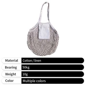 Nouveauté 2025 : Sac fourre-tout réutilisable en maille pour courses, légumes et fruits, idéal pour les professionnels - Product Image 2