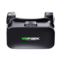 Lunettes VR VRPARK, casque de réalité virtuelle, boîte de jeux et de films panoramiques 3D, téléphone mobile intelligent V7, contrôleur V7, résine noire, 4,7-6,7 pouces