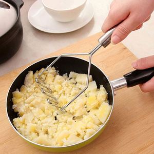 Écrase-pommes de terre en acier inoxydable, écraseur manuel en fil métallique, outil de cuisine pour écraser les haricots, l'avocat et les aliments pour bébés - Product Image 2
