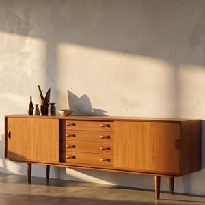 DD Woodworks Nouvelle Conception <span class=keywords><strong>Commode</strong></span> à Tiroirs en Bois Massif de Luxe Moderne pour Chambre à Coucher, Meuble de Rangement pour Vêtements, <span class=keywords><strong>Longue</strong></span> <span class=keywords><strong>Commode</strong></span> pour Salon - Product Image 5