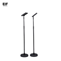 EIF Offres Spéciales Condensateur Professionnel Debout Double Simple Chœur Chœur Église De Mariage Métal Filaire Support D'enregistrement Microphone