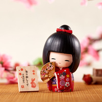Figurine de fille japonaise personnalisée, figurine japonaise, poupée japonaise, décoration en résine, décorations Geisha