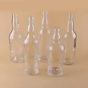 China manufacturer 500ml 700ml liquor glass bottle for wine vodka brandy whiskey