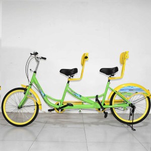 Marca ESME 26 pollici in acciaio Tour Bike 2 persone che guidano bicicletta tandem <span class=keywords><strong>per</strong></span> la vendita bicicletta famiglia doppio sedile - Product Image 5