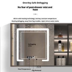 Legno integrato LED specchio di lusso moderno <span class=keywords><strong>bagno</strong></span> mobile e lavabo in ceramica Set <span class=keywords><strong>per</strong></span> Villa - Product Image 6