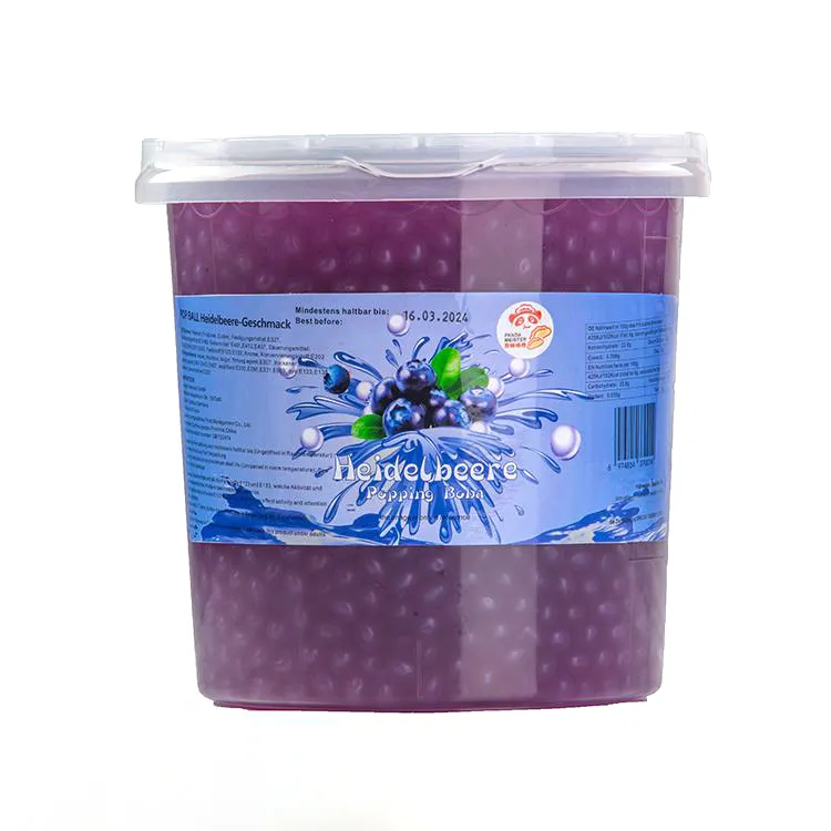 1.3kg kabarcık çay jöle topları patlama malzemeler Blueberry suyu Boba incileri haşhaş Boba