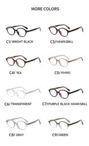 Gafas de Computadora con Filtro de Luz <span class=keywords><strong>Azul</strong></span>, Logotipo Personalizado, Montura Óptica Ovalada <span class=keywords><strong>Retro</strong></span> de Marco Pequeño para Hombres y Mujeres, Gafas de Uso Diario - Product Image 6