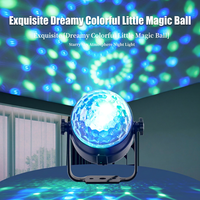 Lot de 3 lampes LED Magic Ball rotatives à sept couleurs, commande vocale, télécommande, lampe de scène DJ pour KTV, bar, fête de Noël