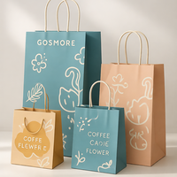 Sacs en papier marbré bleu marine personnalisés OEM ODM pour bijoux et emballages cadeaux haut de gamme avec impression de logo